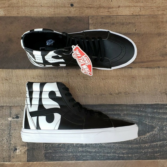 Vans Sk8-Hi Classic Tumble Black Shoes - Picture 3 of 8